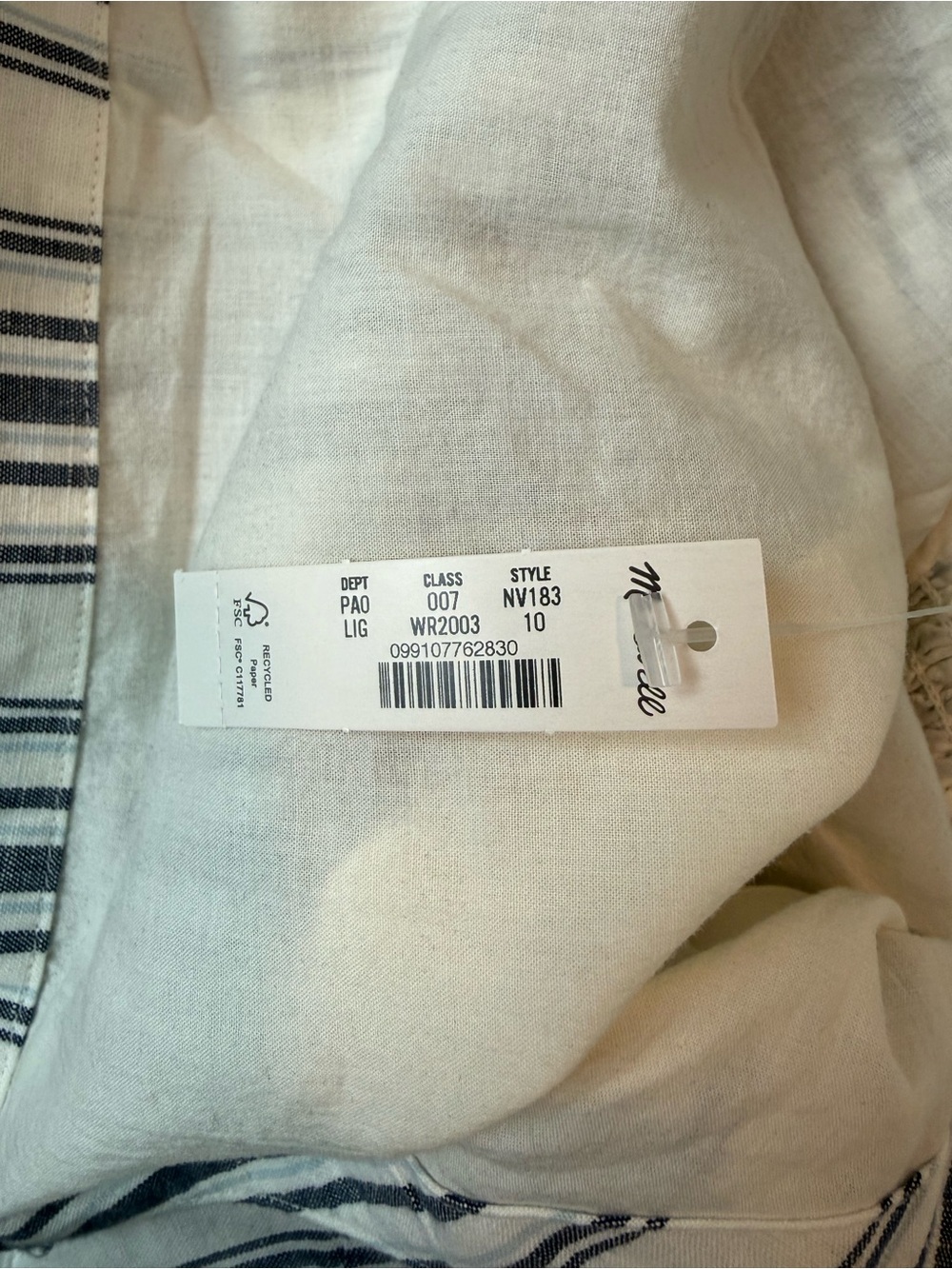 Madewell Ruched Square Neck Tank - Picture 9 of 9